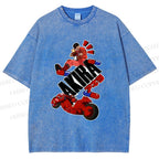 Unisex Akira Printed Washed Tee