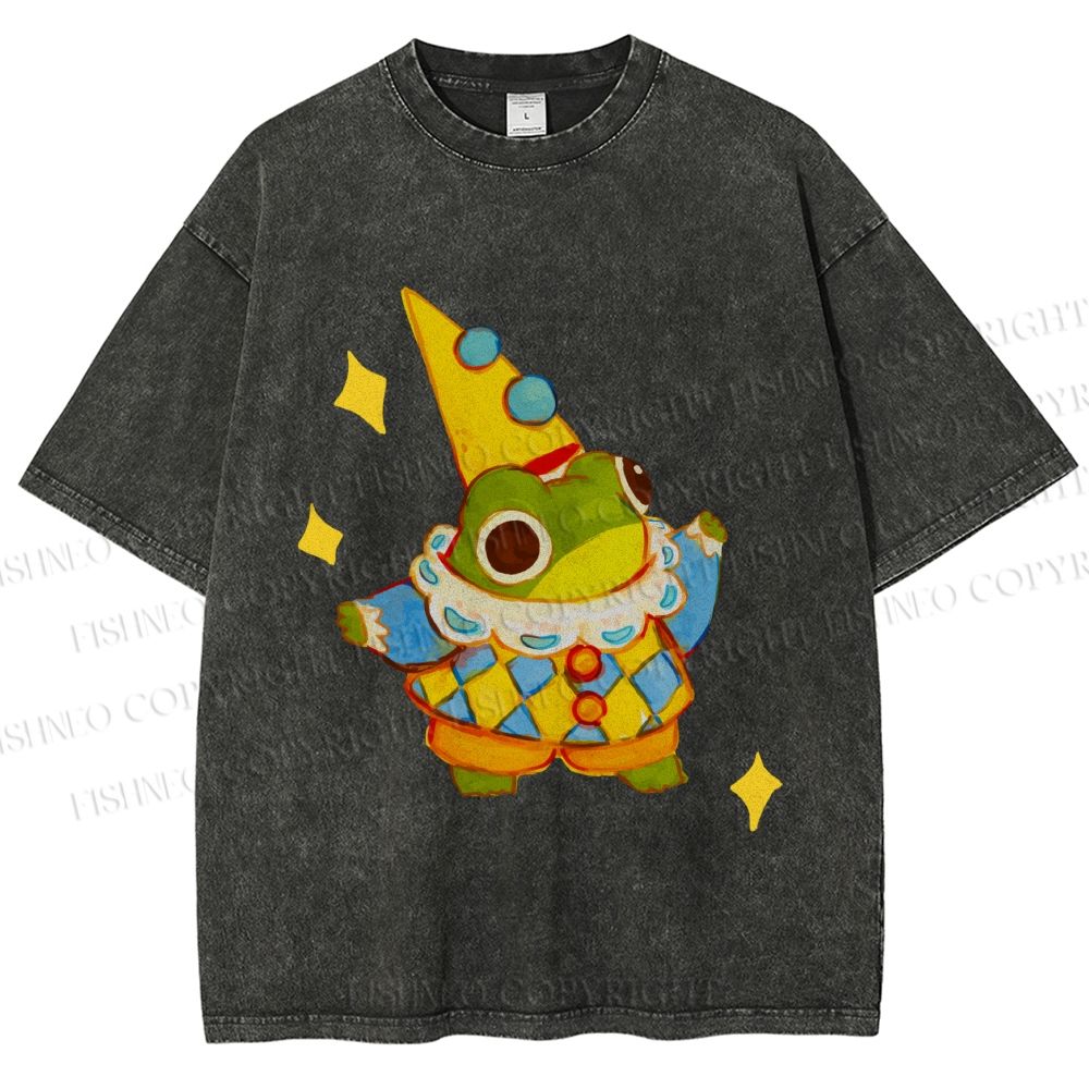 Unisex Sapo Da Corte Printed Washed Tee