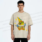 Unisex Sapo Da Corte Printed Washed Tee