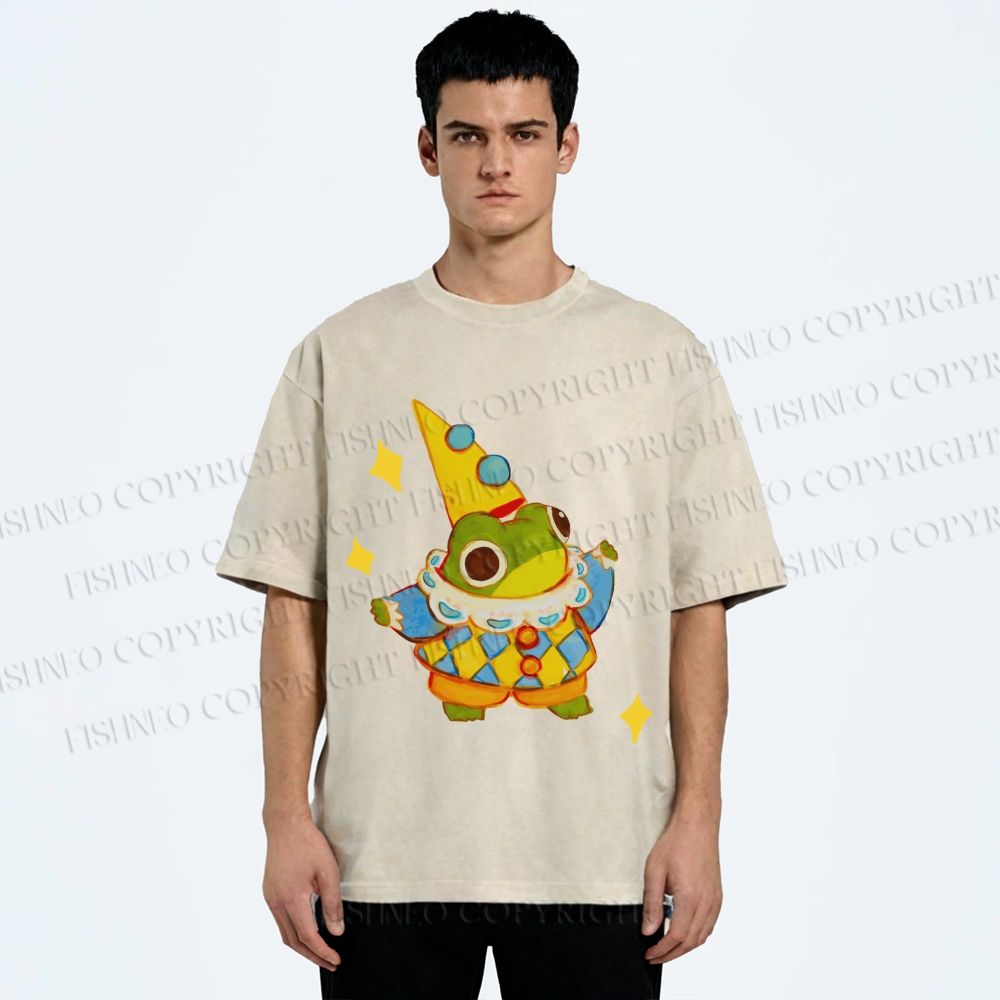 Unisex Sapo Da Corte Printed Washed Tee