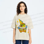 Unisex Sapo Da Corte Printed Washed Tee