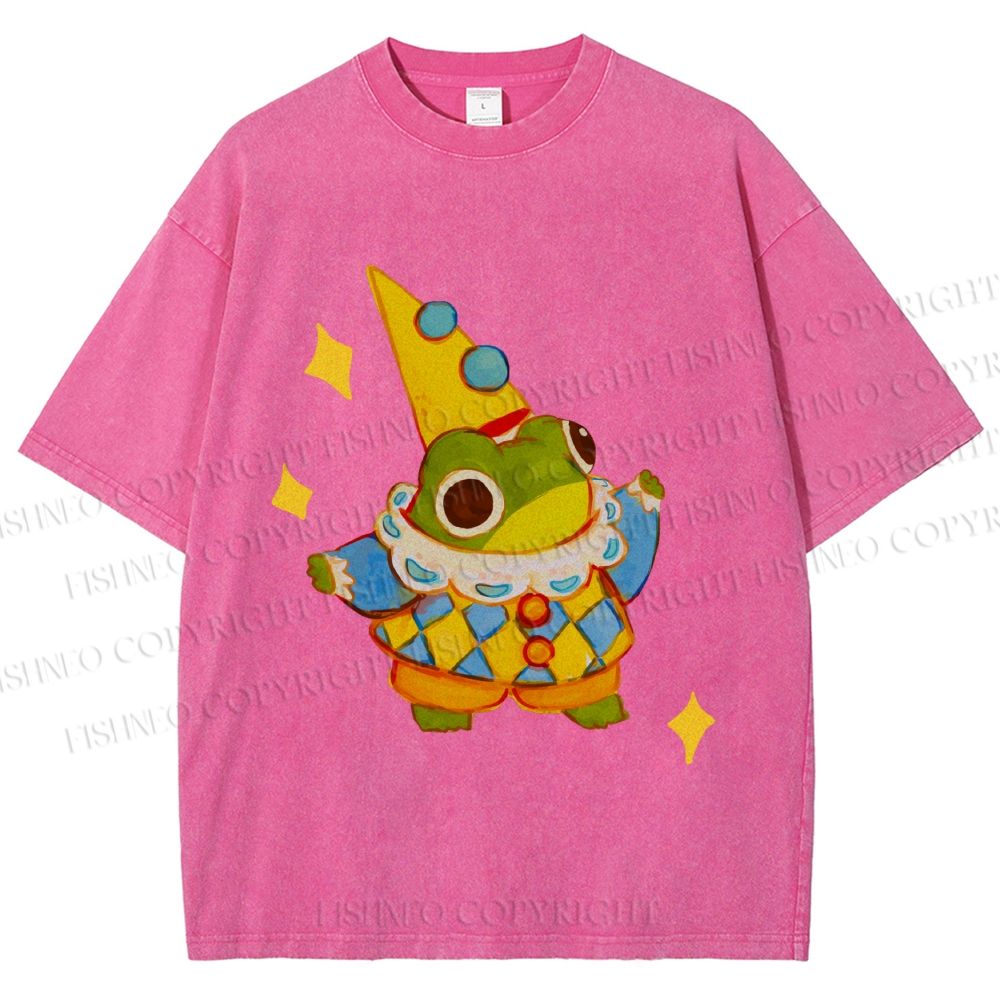 Unisex Sapo Da Corte Printed Washed Tee