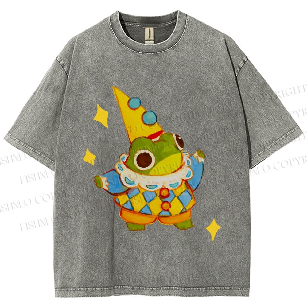 Unisex Sapo Da Corte Printed Washed Tee