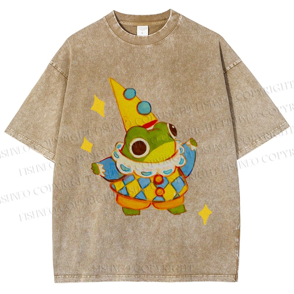 Unisex Sapo Da Corte Printed Washed Tee