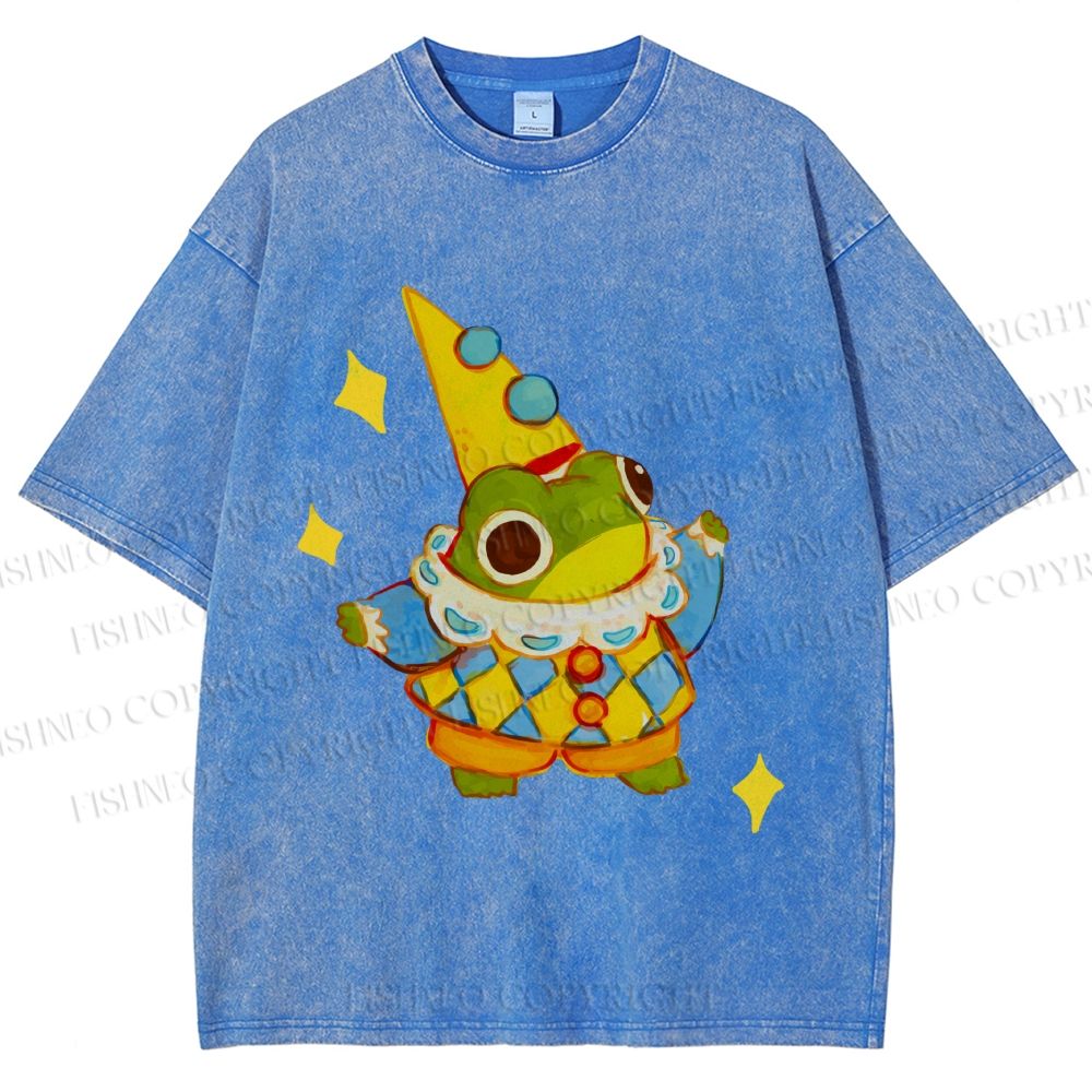 Unisex Sapo Da Corte Printed Washed Tee