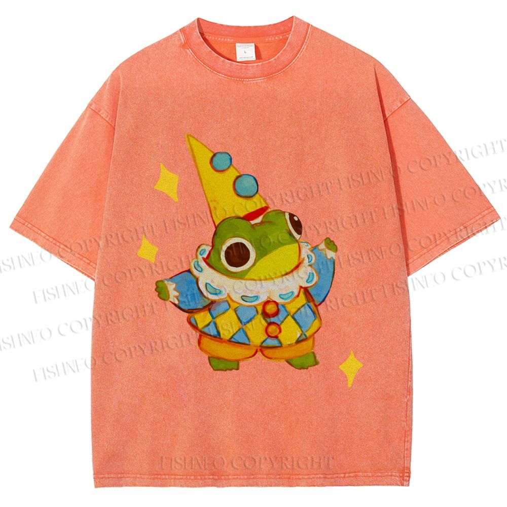 Unisex Sapo Da Corte Printed Washed Tee