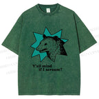 Unisex Y'all Mind If I Scream Possum Printed Washed Tee