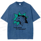 Unisex Y'all Mind If I Scream Possum Printed Washed Tee