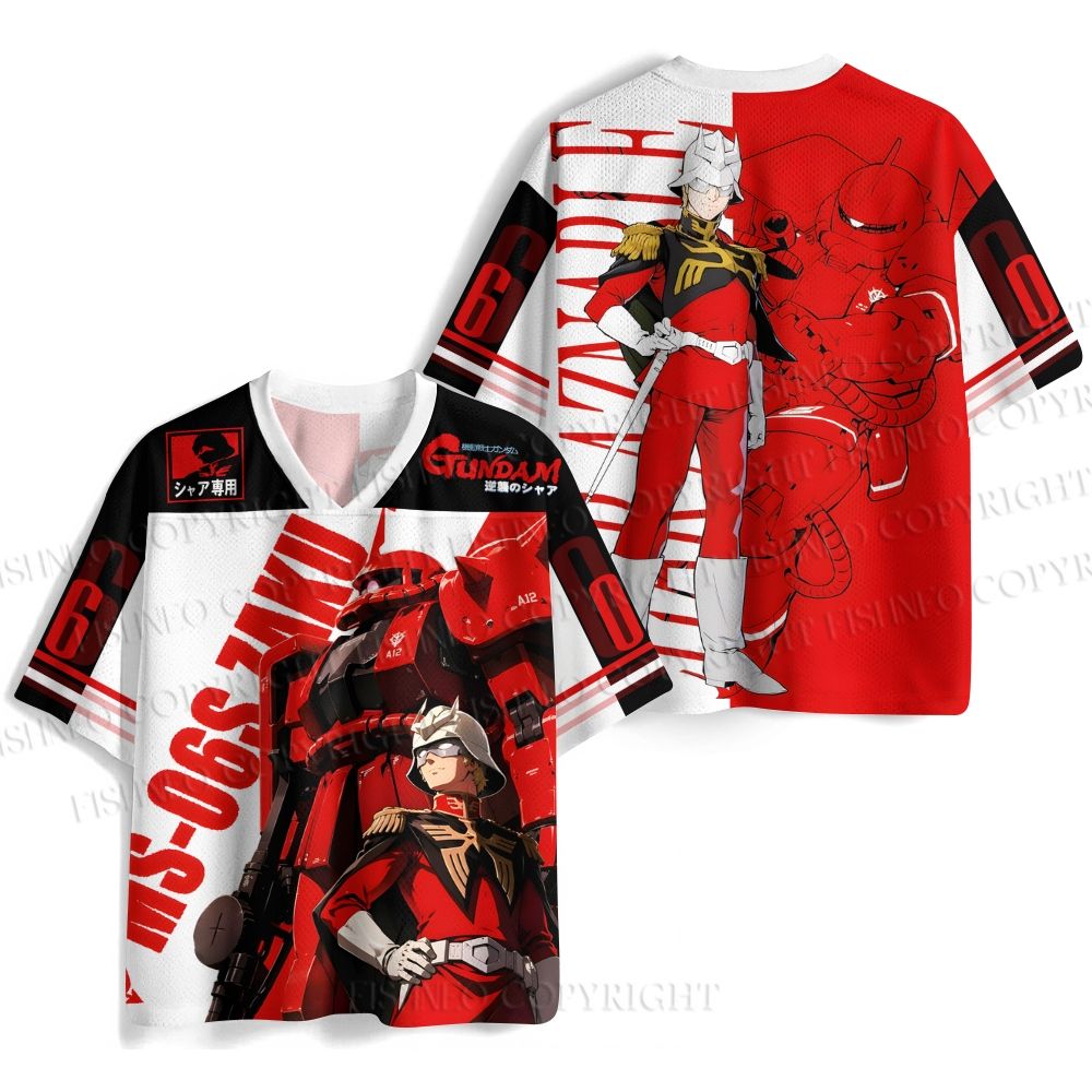 Gundam MS-06S Char's Zaku II Jersey Shirts