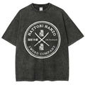 Hattori Hanzo Komainu Okinawa Sword Company Vintage Wash Japanese Design T-Shirt