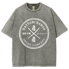 Hattori Hanzo Komainu Okinawa Sword Company Vintage Wash Japanese Design T-Shirt