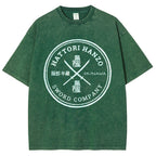 Hattori Hanzo Komainu Okinawa Sword Company Vintage Wash Japanese Design T-Shirt