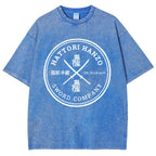 Hattori Hanzo Komainu Okinawa Sword Company Vintage Wash Japanese Design T-Shirt