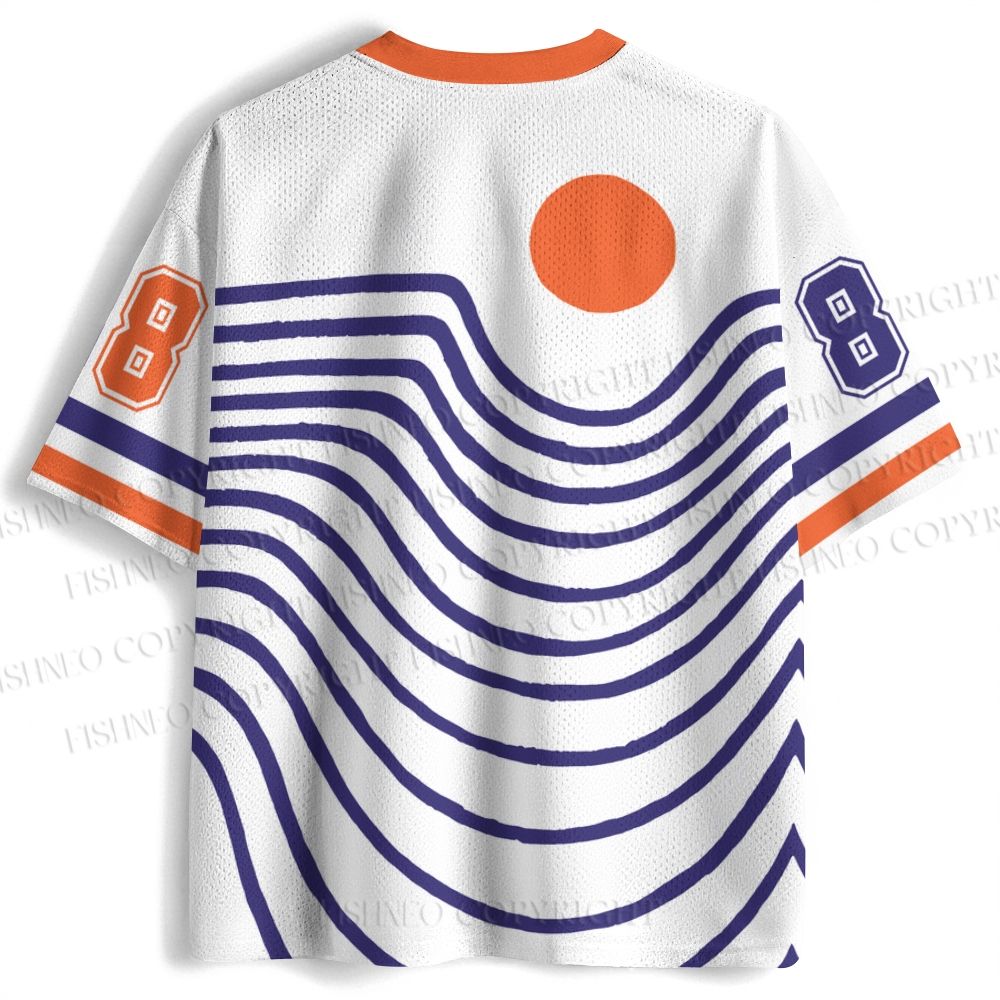 Sea Wave Sunset Jersey Shirts