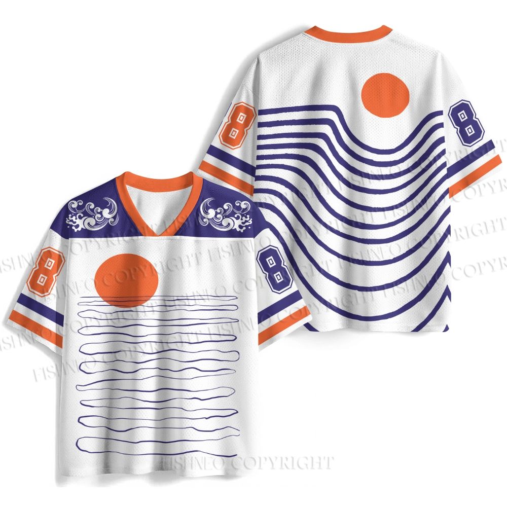 Sea Wave Sunset Jersey Shirts