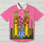 Kitsch Twin Leopards Hawaiian Shirt