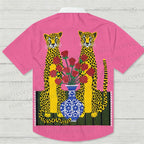 Kitsch Twin Leopards Hawaiian Shirt
