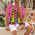 Kitsch Twin Leopards Hawaiian Shirt