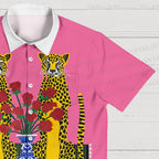 Kitsch Twin Leopards Hawaiian Shirt