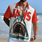 Jaws Printed Hawaiian Shirt