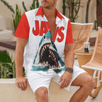Jaws Printed Hawaiian Shirt