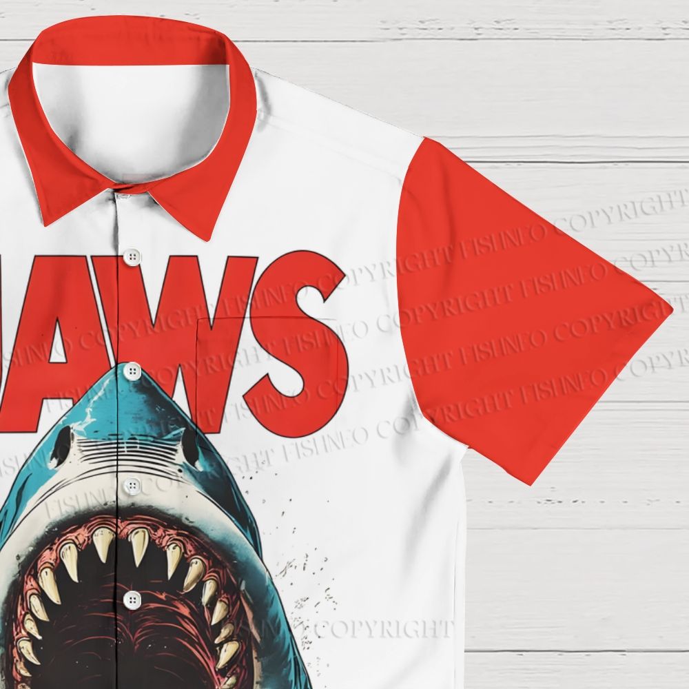 Jaws Printed Hawaiian Shirt