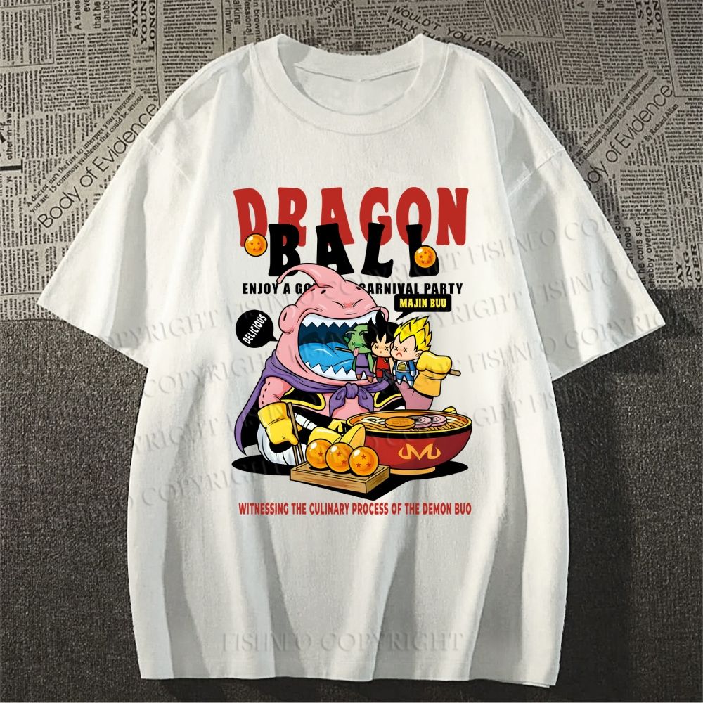 Unisex Classic Cotton Majin Buu Printed T-shirt