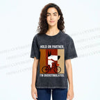 Unisex Overstimulated Pup Printed Washed Tee