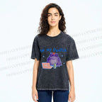 Unisex On My Pooter Work Frog Printed Washed Tee