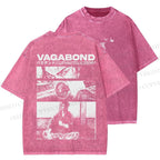 Unisex Miyamoto Musashi Printed Washed Tee