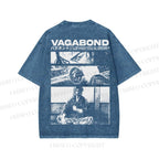 Unisex Miyamoto Musashi Printed Washed Tee