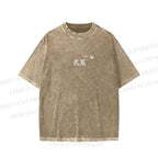 Unisex Miyamoto Musashi Printed Washed Tee