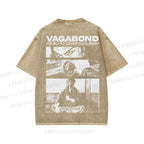 Unisex Miyamoto Musashi Printed Washed Tee