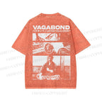 Unisex Miyamoto Musashi Printed Washed Tee