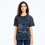 Japanese Super Racing Car Vintage Washed T-shirt