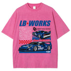 Japanese Super Racing Car Vintage Washed T-shirt