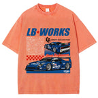 Japanese Super Racing Car Vintage Washed T-shirt