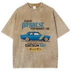Nissan Datsun 510 Car Vintage Wash Japanese Design T-Shirt