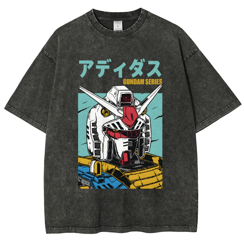 Mobile Suit Gundam Vintage Japanese Washed T-Shirt
