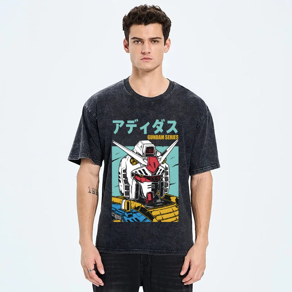 Mobile Suit Gundam Vintage Japanese Washed T-Shirt
