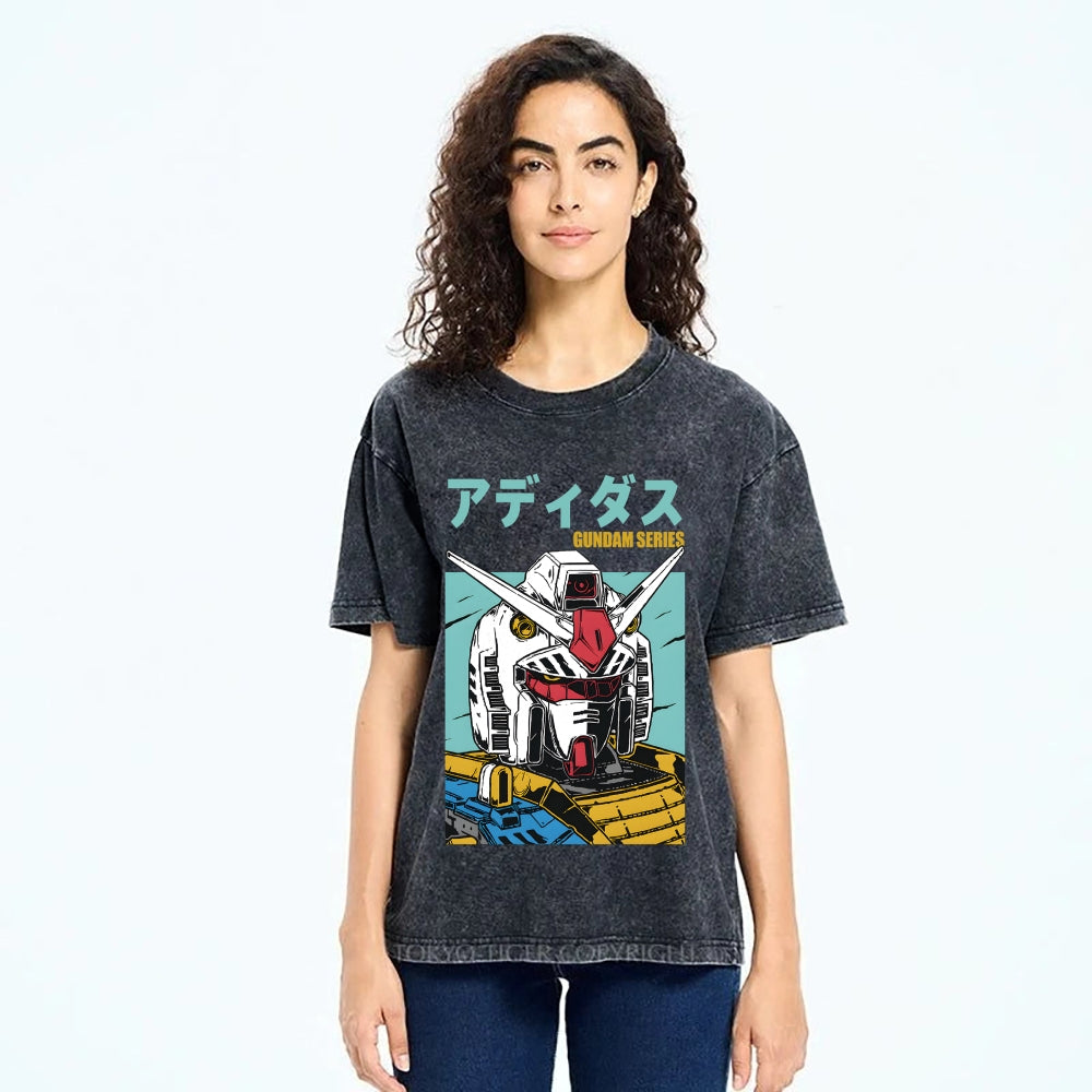 Mobile Suit Gundam Vintage Japanese Washed T-Shirt