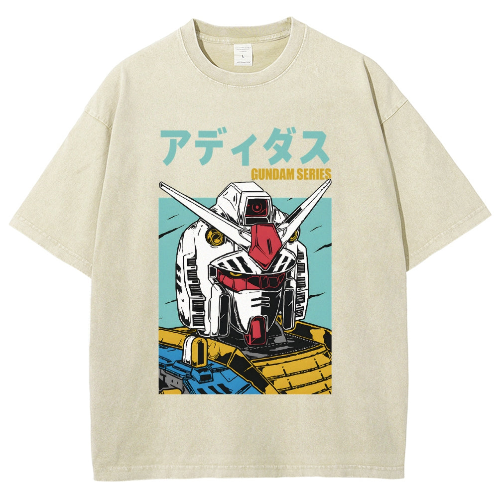 Mobile Suit Gundam Vintage Japanese Washed T-Shirt