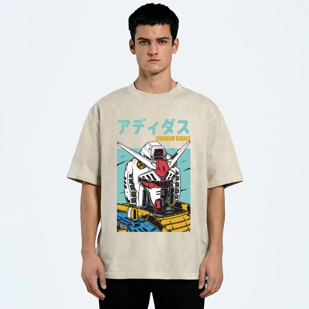 Mobile Suit Gundam Vintage Japanese Washed T-Shirt