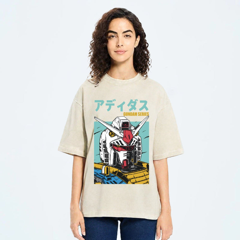 Mobile Suit Gundam Vintage Japanese Washed T-Shirt