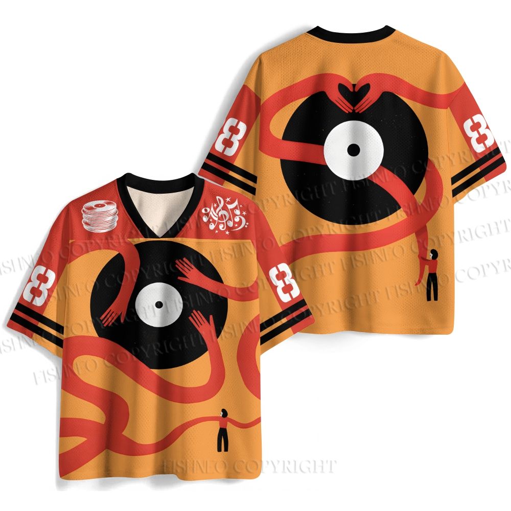 Giant Vinyl Record Jersey Shirts