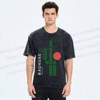 Unisex Mexican Bauhaus Cactus Printed Washed Tee