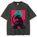 Unisex Alien Printed Washed Tee
