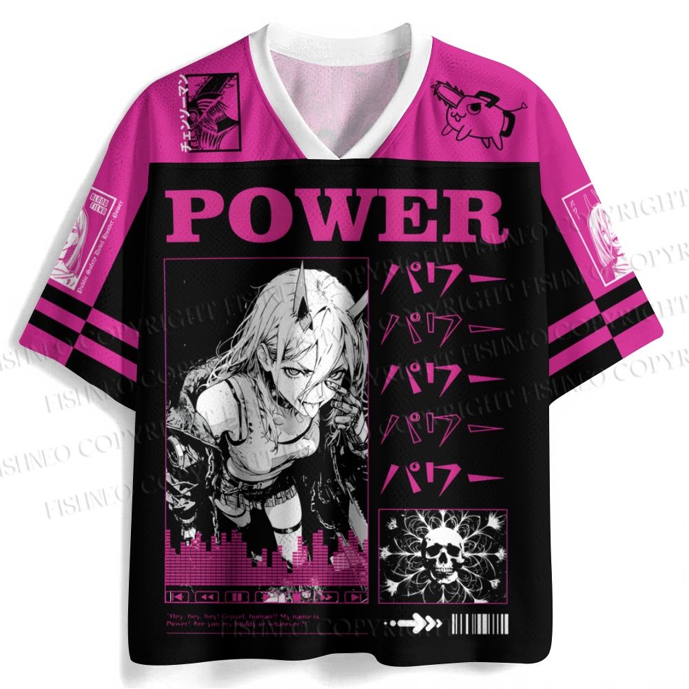 Chainsaw Man Power Jersey Shirts