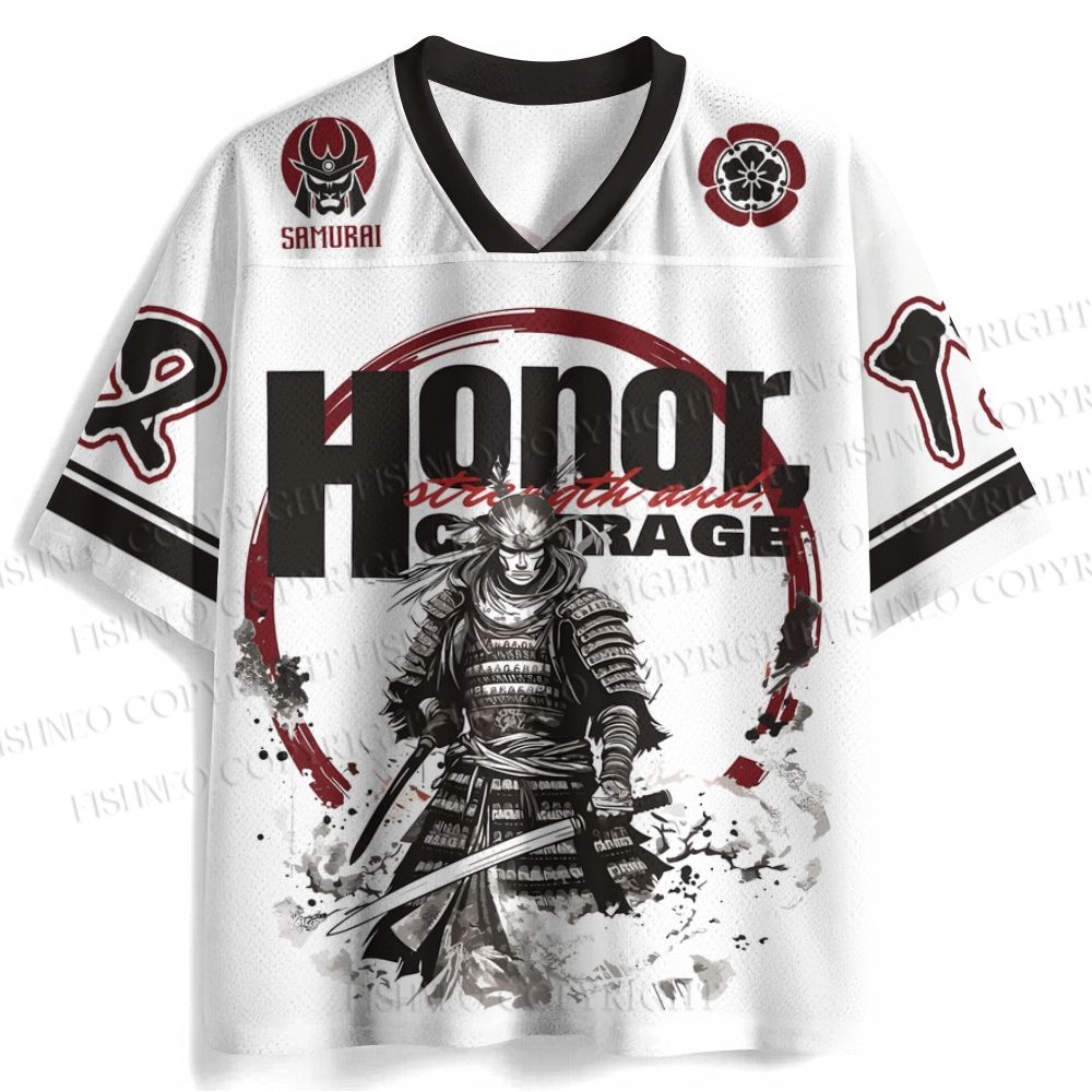 Samurai Spirit Printed Jersey Shirts