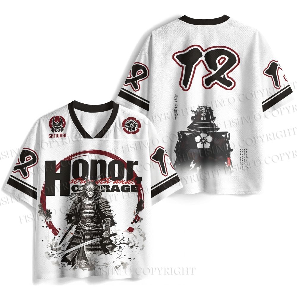Samurai Spirit Printed Jersey Shirts
